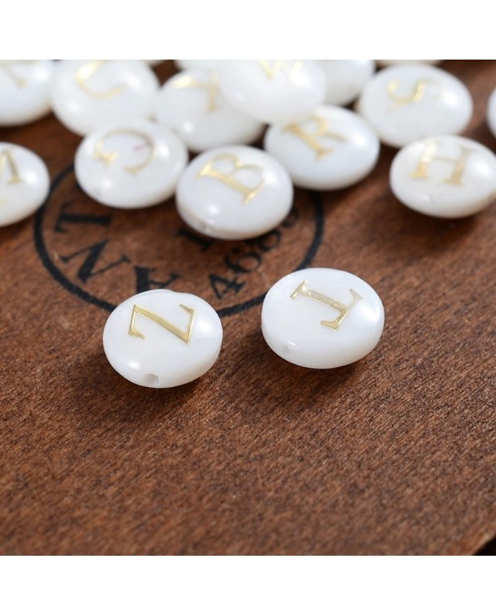 Sedef Varaklı Harf - D - 1 adet - 8mm