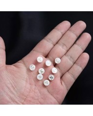 Sedef Varaklı Harf - E - 1 adet - 8mm