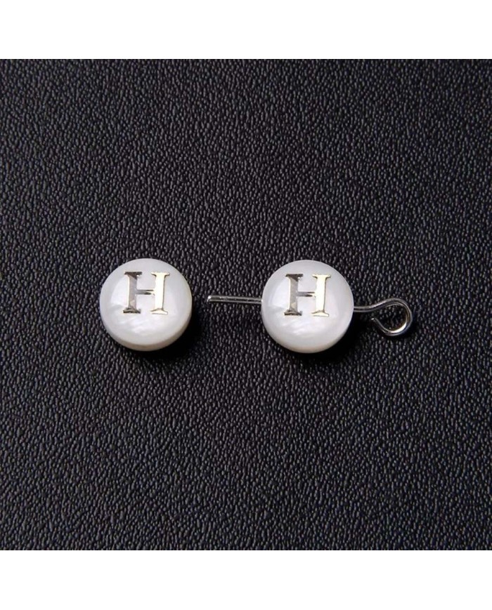 Sedef Varaklı Harf - H - 1 adet - 8mm