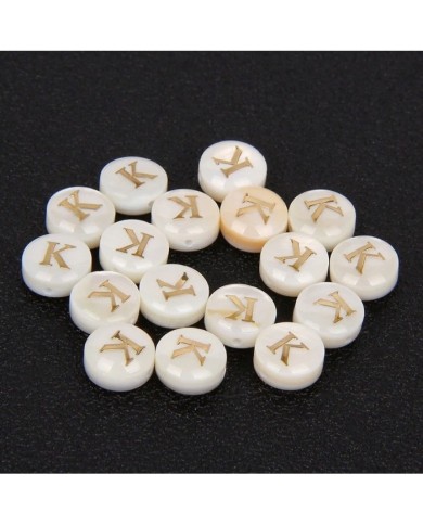 Sedef Varaklı Harf - K - 1 adet - 8mm