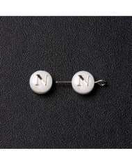 Sedef Varaklı Harf - N - 1 adet - 8mm