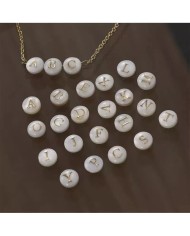 Sedef Varaklı Harf - N - 1 adet - 8mm