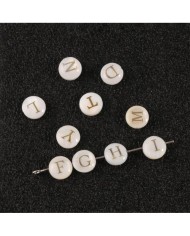 Sedef Varaklı Harf - N - 1 adet - 8mm