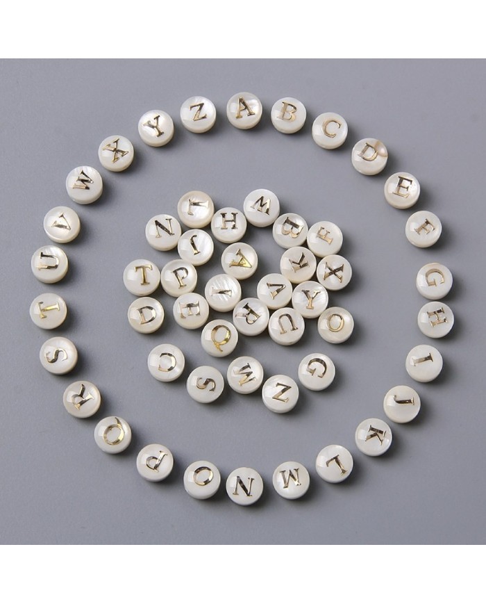 Sedef Varaklı Harf - N - 1 adet - 8mm