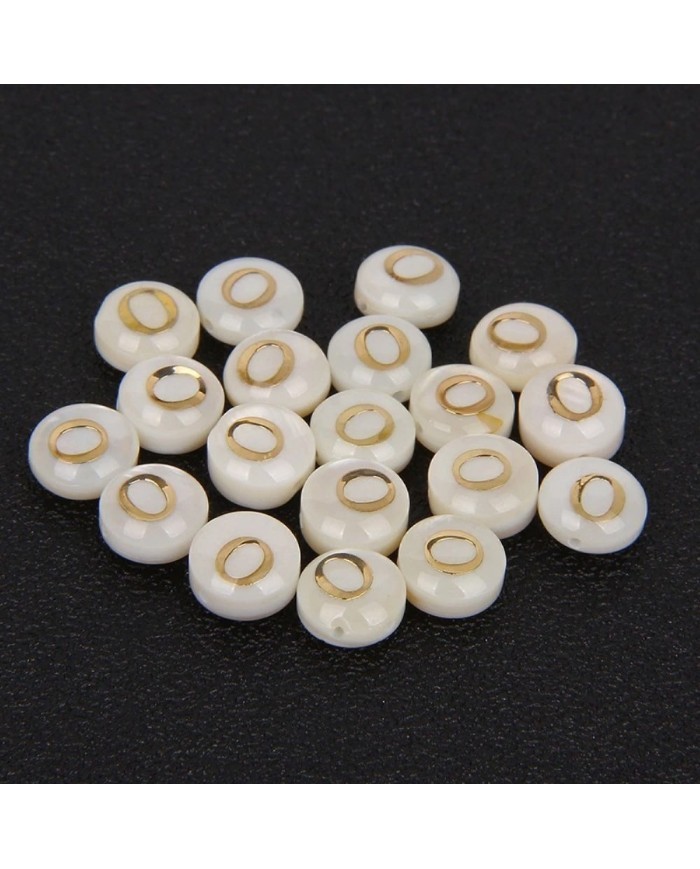 Sedef Varaklı Harf - O - 1 adet - 8mm