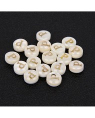 Sedef Varaklı Harf - P - 1 adet - 8mm