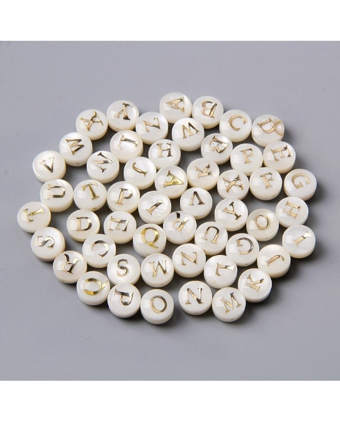 Sedef Varaklı Harf - Q - 1 adet - 8mm