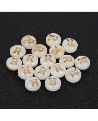 Sedef Varaklı Harf - R - 1 adet - 8mm