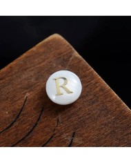 Sedef Varaklı Harf - R - 1 adet - 8mm