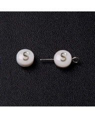 Sedef Varaklı Harf - S - 1 adet - 8mm