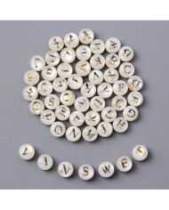 Sedef Varaklı Harf - V - 1 adet - 8mm