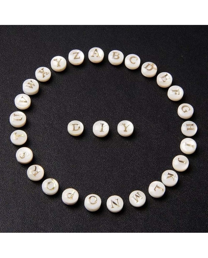 Sedef Varaklı Harf - V - 1 adet - 8mm