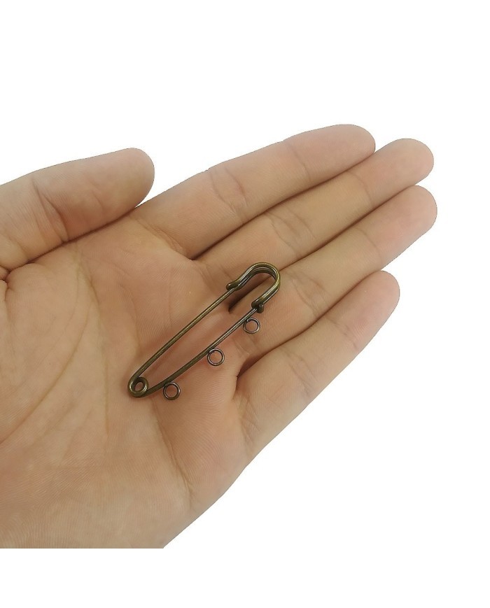 10 adet - İskoç İğnesi - 8cm