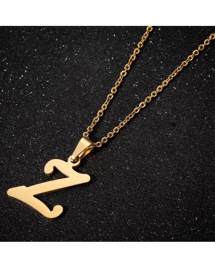 5 ADET - MİNİ HARFLER - METAL KAPLAMA KULPLU GOLD - Z