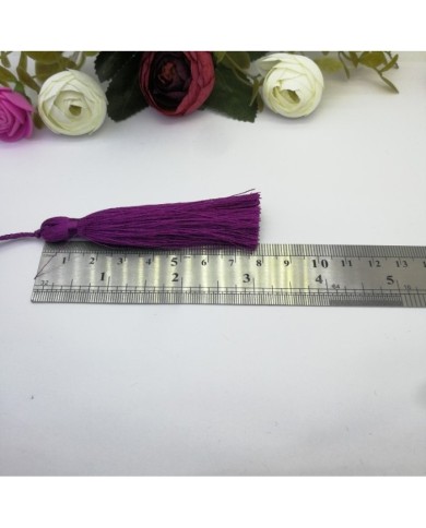 50 Adet - 7-8 cm İpek Püskül - Mürdüm