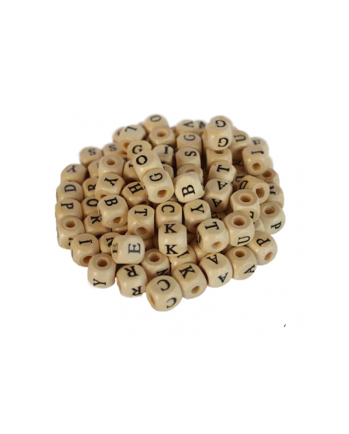 Ahşap Harf Boncuk 10mm 1000 gr