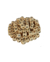 Ahşap Harf Boncuk 10mm 1000 gr