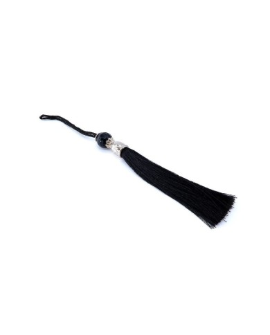 10 Adet - Boncuklu Püskül Siyah - 10 cm - G