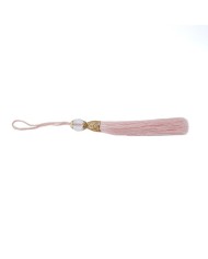 10 ADET - BONCUKLU PÜSKÜL PEMBE - 10 CM - A