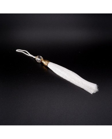 50 ADET - BONCUKLU PÜSKÜL BEYAZ - 10 CM - A