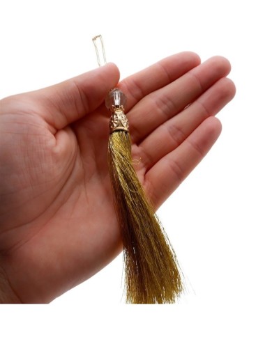 100 Adet - Boncuklu Püskül Hardal - 10 cm - A