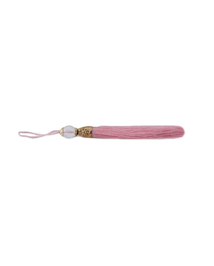 100 ADET - BONCUKLU PÜSKÜL PEMBE - 10 CM - A