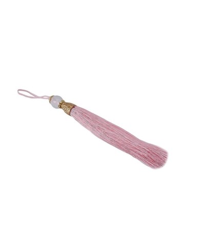 100 ADET - BONCUKLU PÜSKÜL PEMBE - 10 CM - A