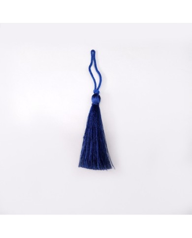 10 ADET -İPEK PÜSKÜL 7-8 CM - SAKS MAVİ