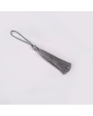 10 ADET - İPEK PÜSKÜL 7-8 CM - GRİ
