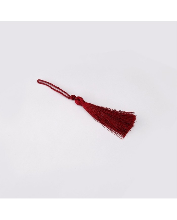 10 ADET - İPEK PÜSKÜL 7-8 CM - KOYU KIRMIZI
