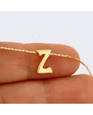 "Z" Mini Harfler Lak Kaplama Gold - 3 Adet