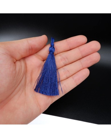 30 ADET - İPEK PÜSKÜL 7-8 CM - SAKS MAVİ