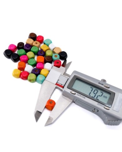 Ahşap Küp Boncuk - 1 Kilogram