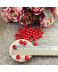 Plastik İnci Boncuk - Kırmızı 10 mm - 1 Kg