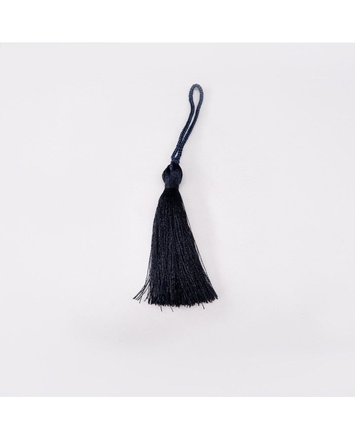 30 ADET -  İPEK PÜSKÜL 7-8 CM - LACİVERT