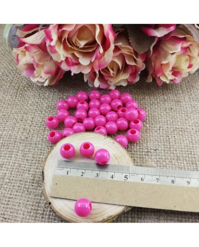 Plastik İnci Boncuk - Şeker Pembesi 10 mm - 1 Kg