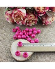 Plastik İnci Boncuk - Şeker Pembesi 14 mm - 1 Kg