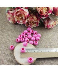 Plastik İnci Boncuk - Pudra Pembe 14 mm - 1 Kg