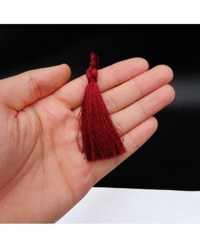30 ADET -  İPEK PÜSKÜL 7-8 CM - KOYU KIRMIZI