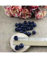 Plastik İnci Boncuk - Morcivert 14 mm - 1 Kg