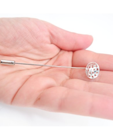 Broş İğnesi - 8 Cm - Gümüş