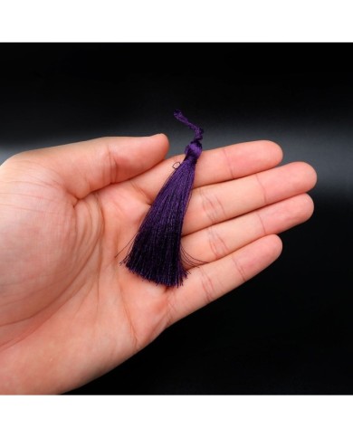 30 ADET - İPEK PÜSKÜL 7-8 CM - MOR
