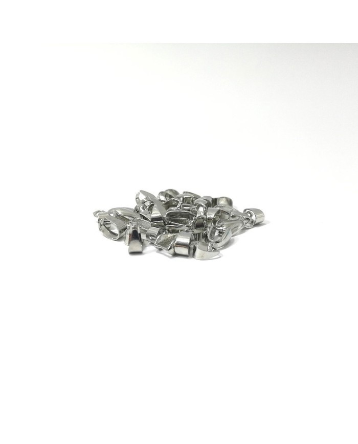 Reçine Epoksi Takı Kıskacı - Nikel Gümüş - 25 Adet