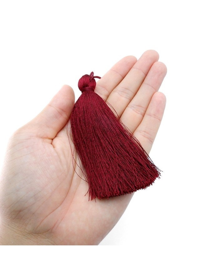 12cm İPEK Püskül - Bordo - 30 adet