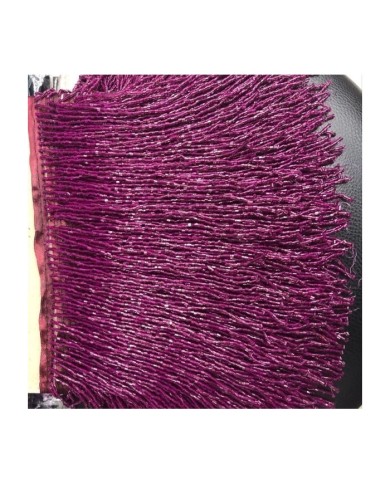 Boncuklu 15 cm - Püskül Saçak Mor 1 MT