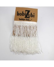 1 Metre - Boncuklu 15 cm - Püskül Saçak Gold