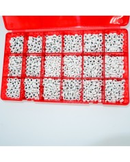 "M" 8 mm Adet Sedef Harf Boncuk