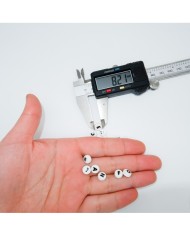 "O" 8 mm Adet Sedef Harf Boncuk