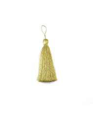 12cm İpek Püskül - Gold Simli - 10adet