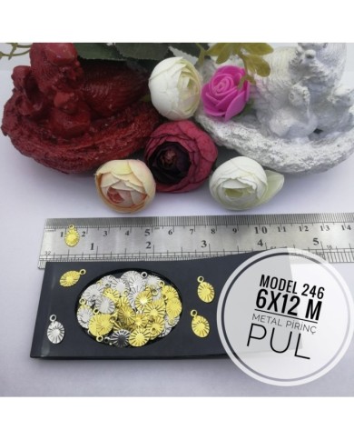 Demir Pirinç Pul - Model 246 (6x12 mm) - 1Kg